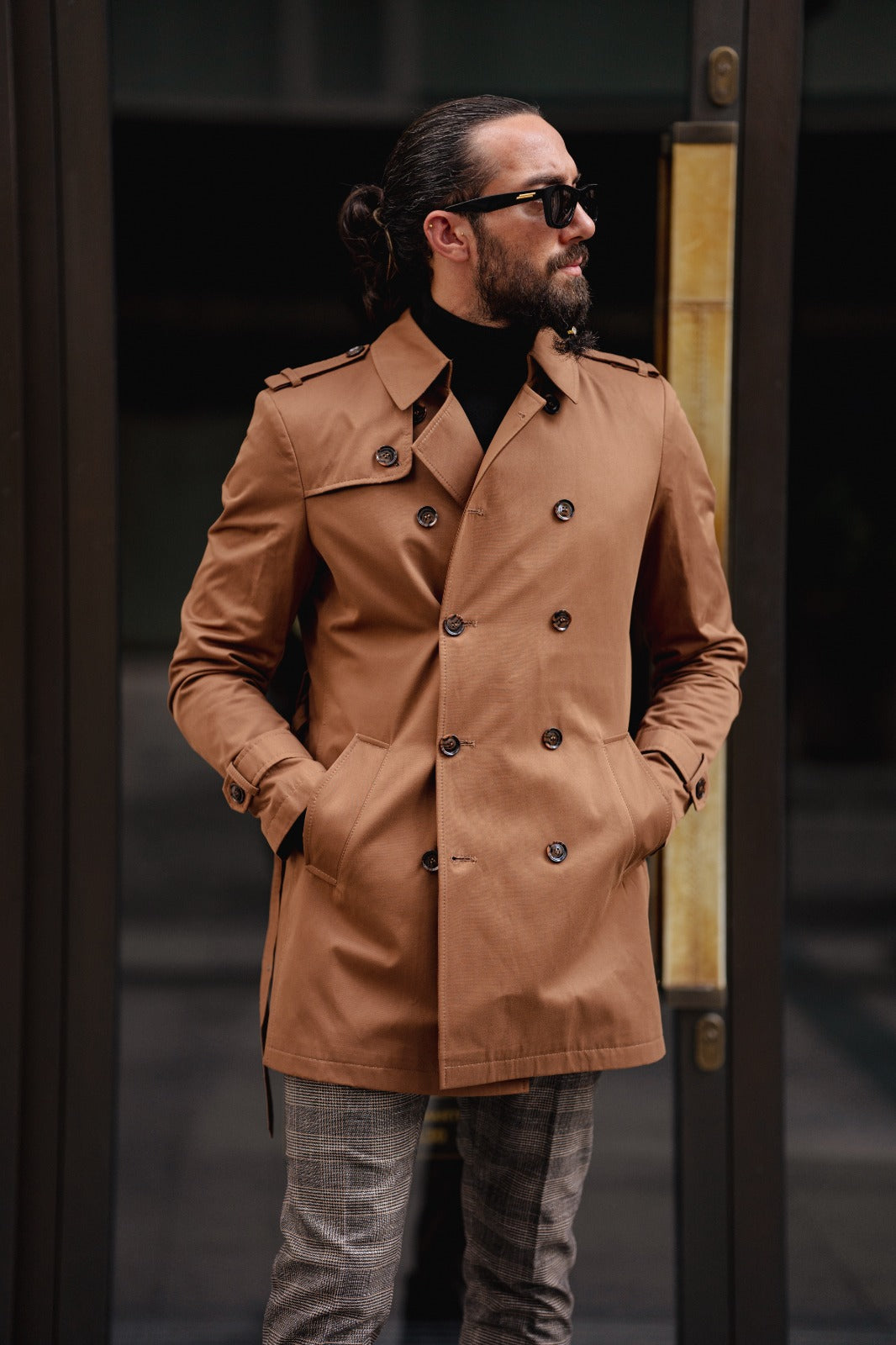 Randall Camel Trench Coat