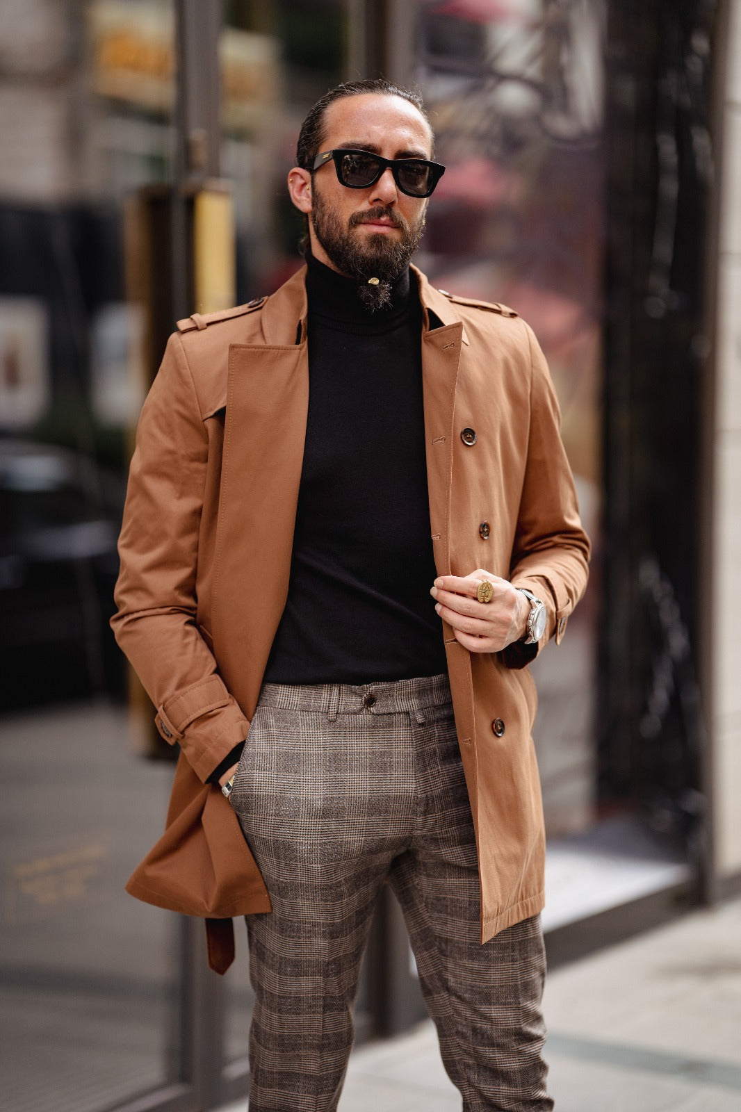 Randall Camel Trench Coat