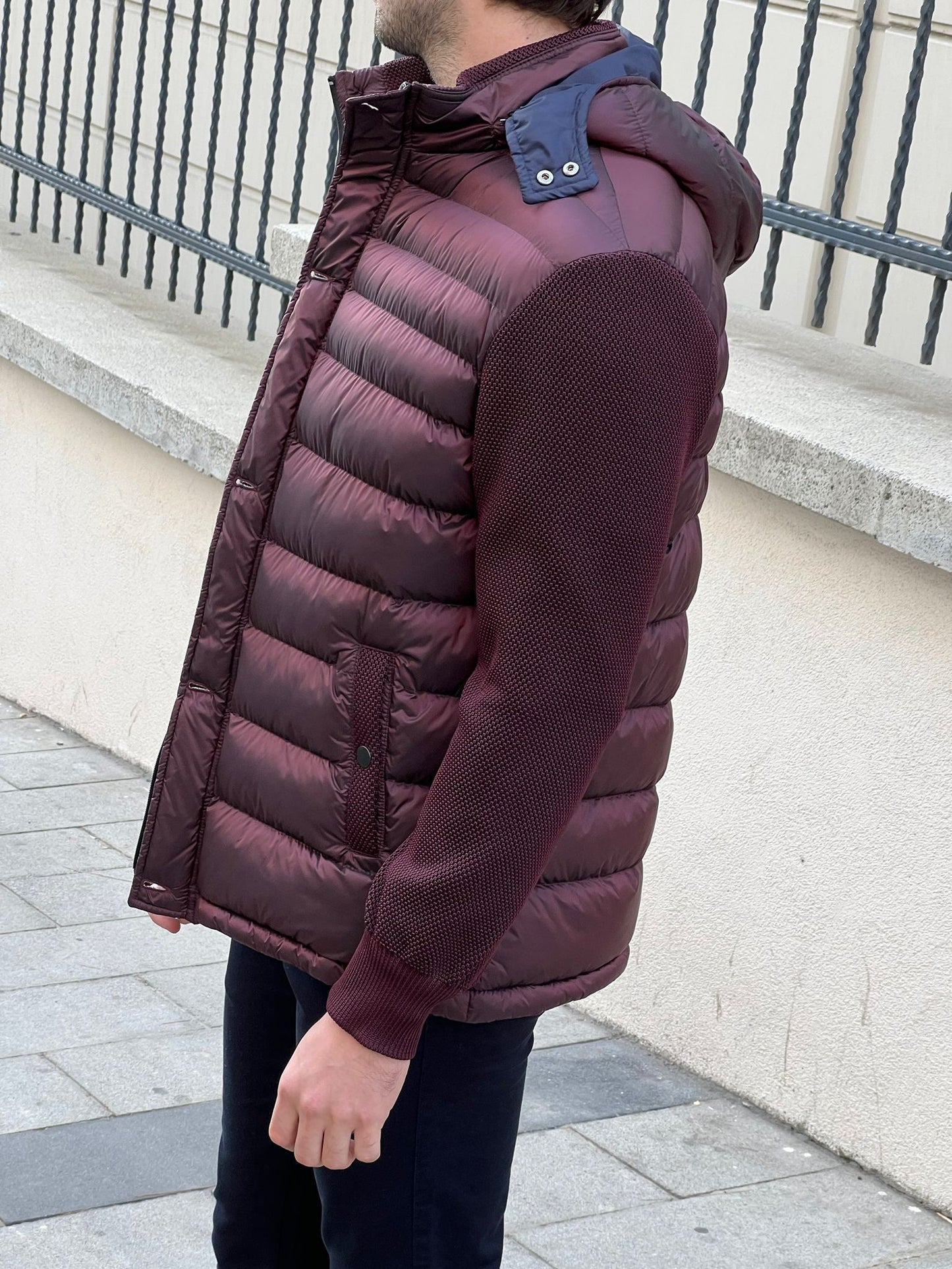 Larsen Burgundy Slim Fit Coat