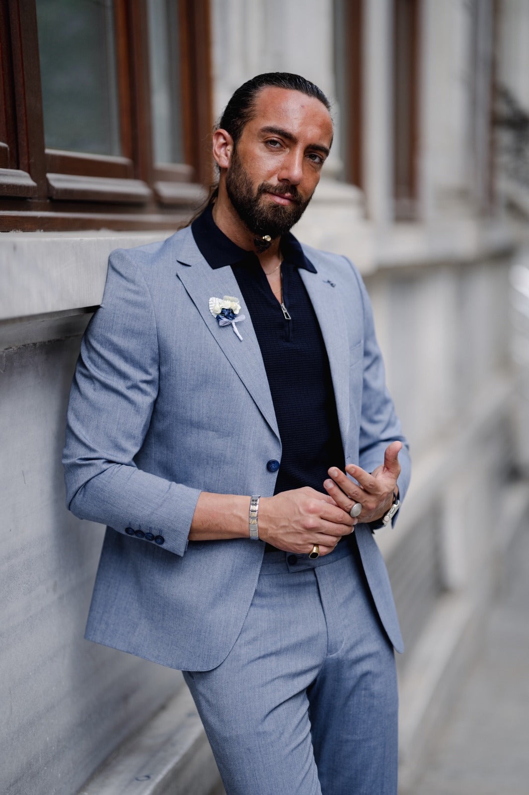 Royal Blue Mens Suits Tunic Top Handsome Mens Uniform Formal Business  Blazer Hombre Slim Fit Wedding Groom Tuxedo Costu