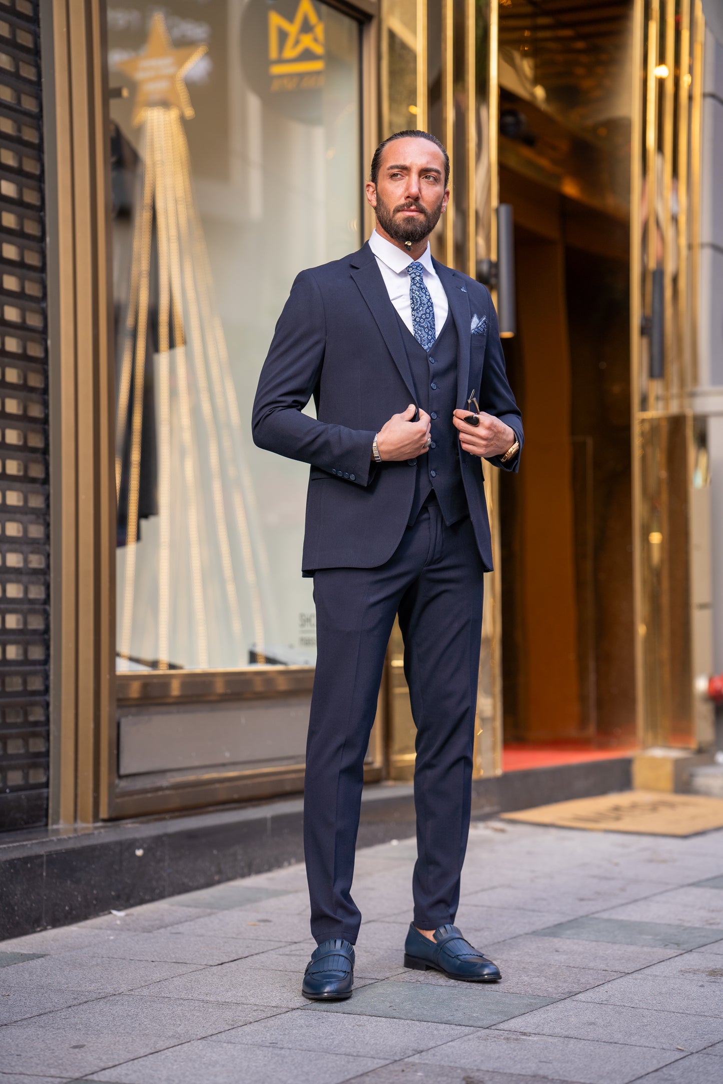 Bruce Navy Blue Suit