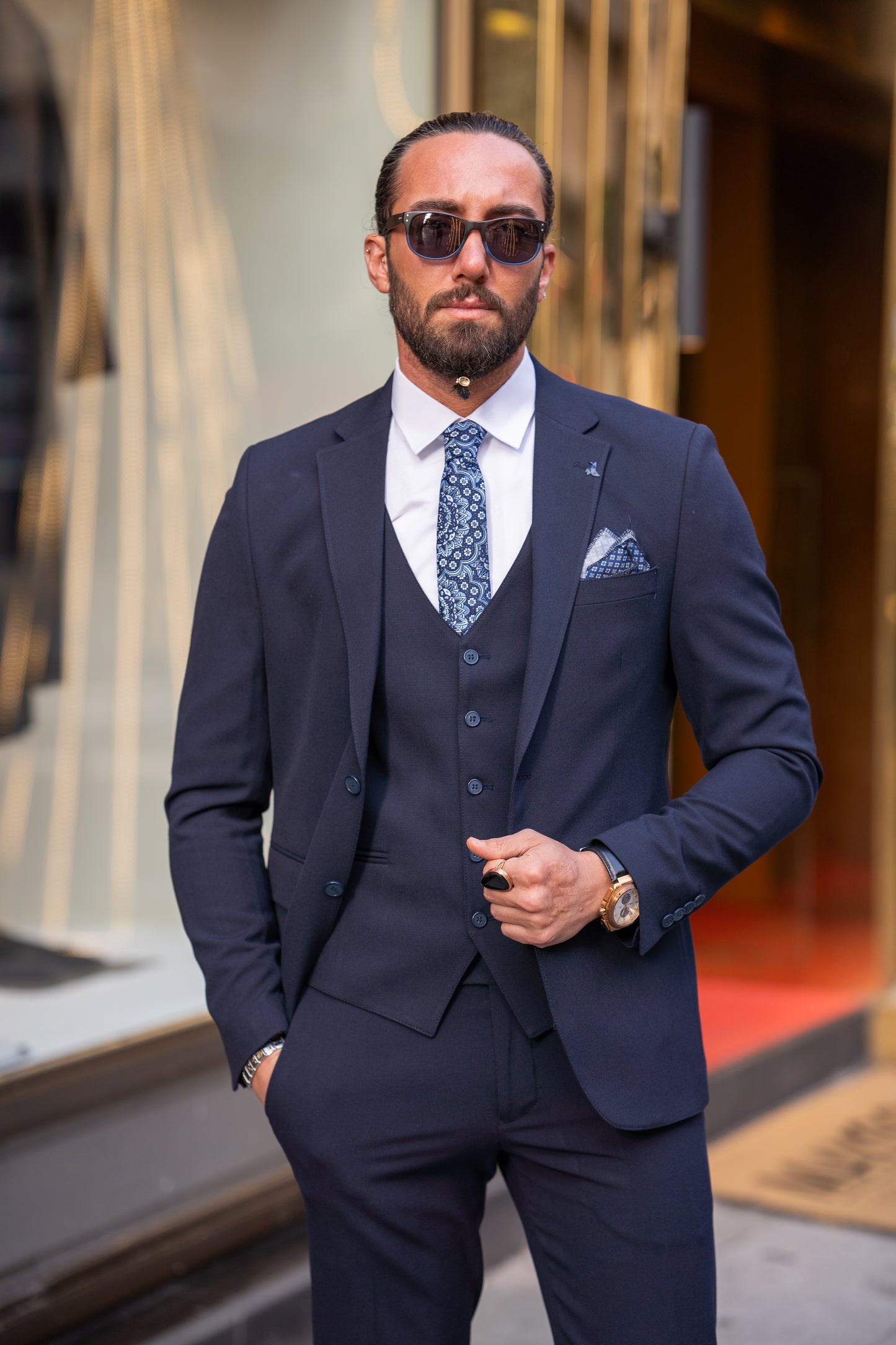 Bruce Navy Blue Suit