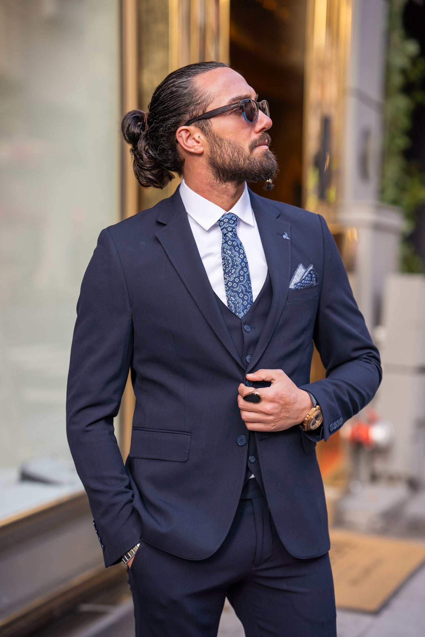 Bruce Navy Blue Suit