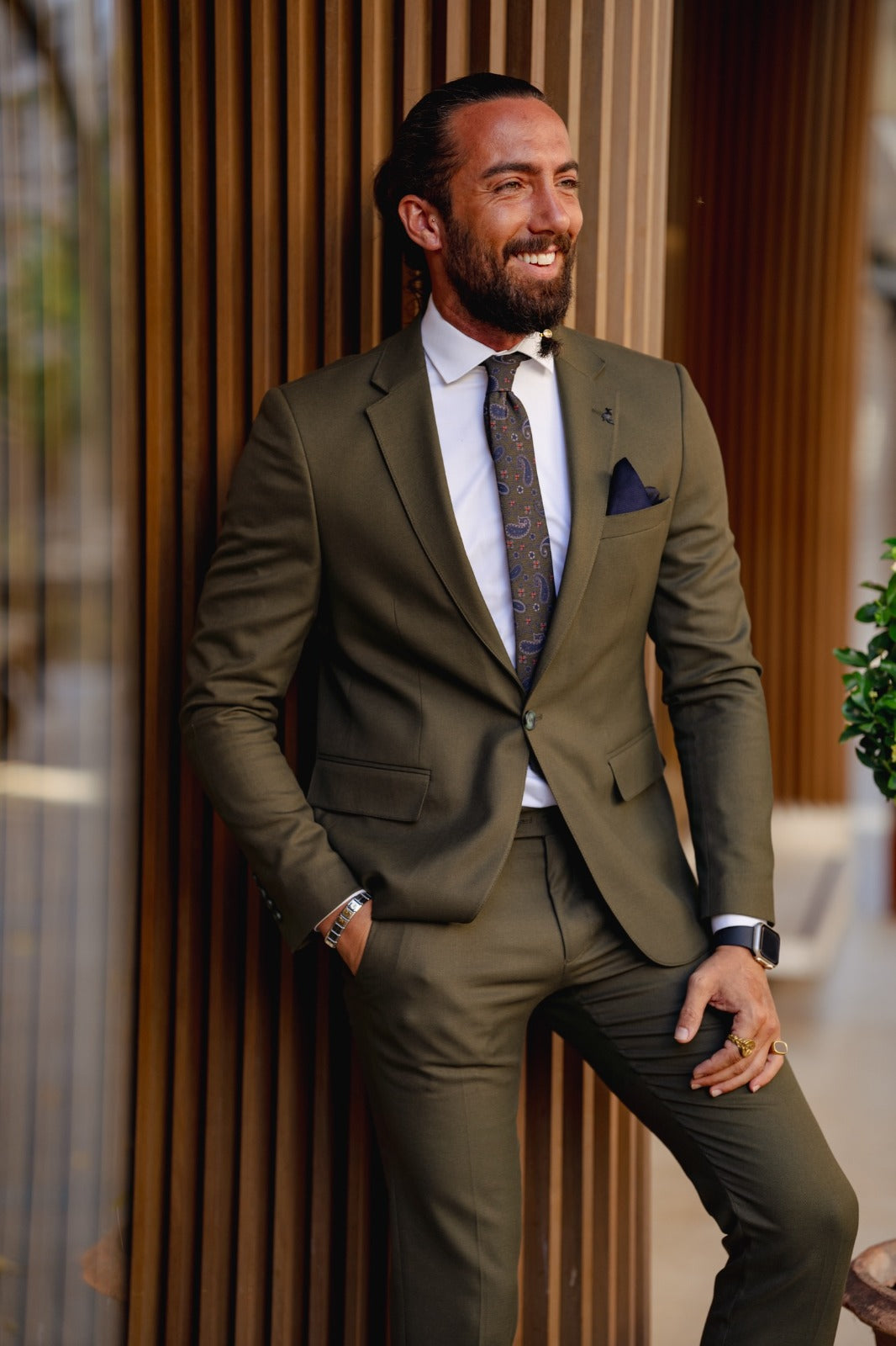 Felona Khaki Slim Fit Suit – Men's Priorities
