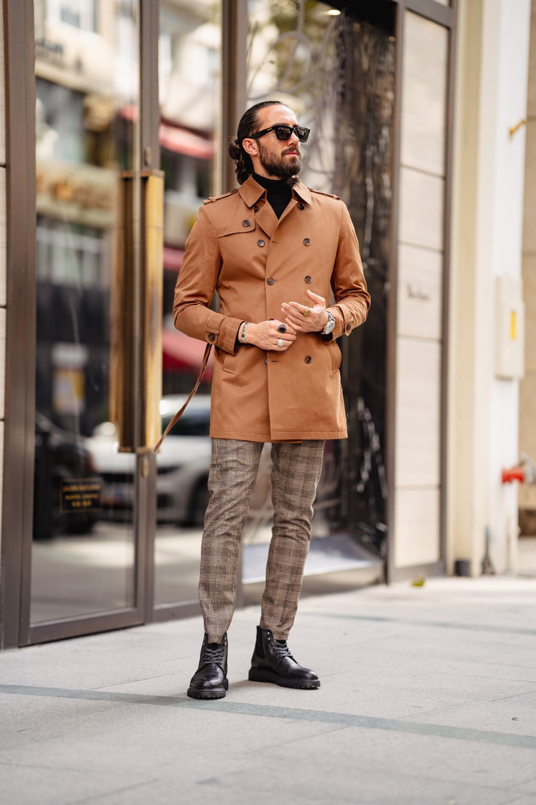 Randall Camel Trench Coat