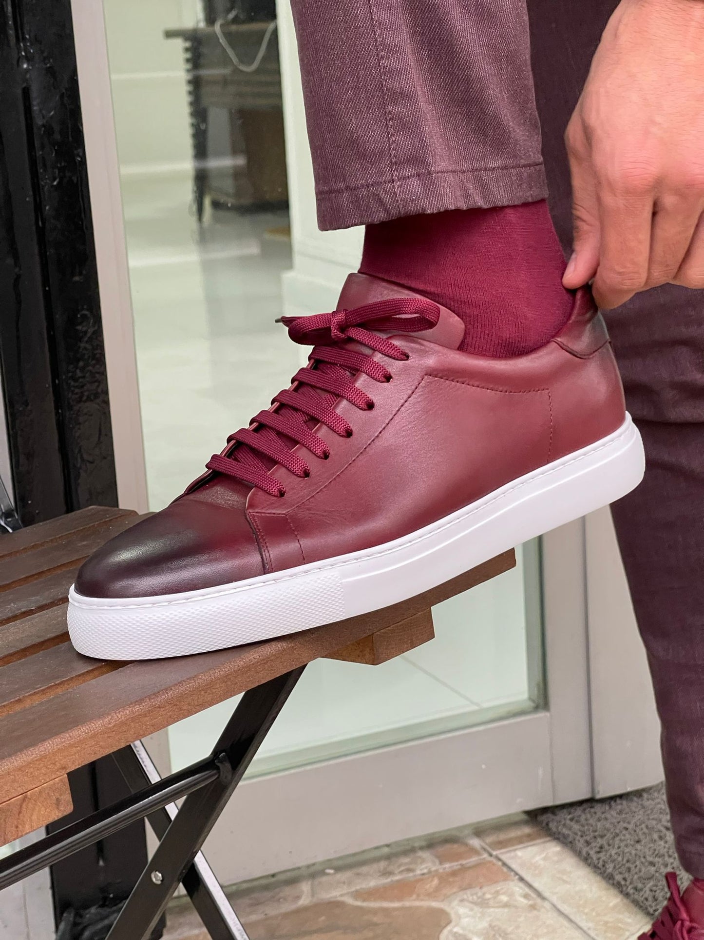 Madison Claret Red Sneakers