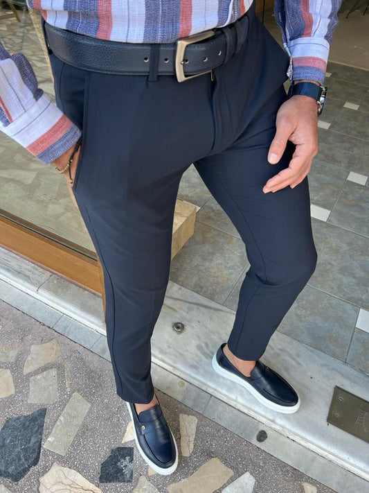 Bern Dark Blue Slim Fit Pants