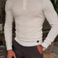 Nittero Ecru Slim Fit Knitwear