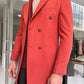 Denver Tile Double Breasted Slim Fit Coat