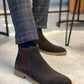 Dallas Suede Brown Chelsea Boots