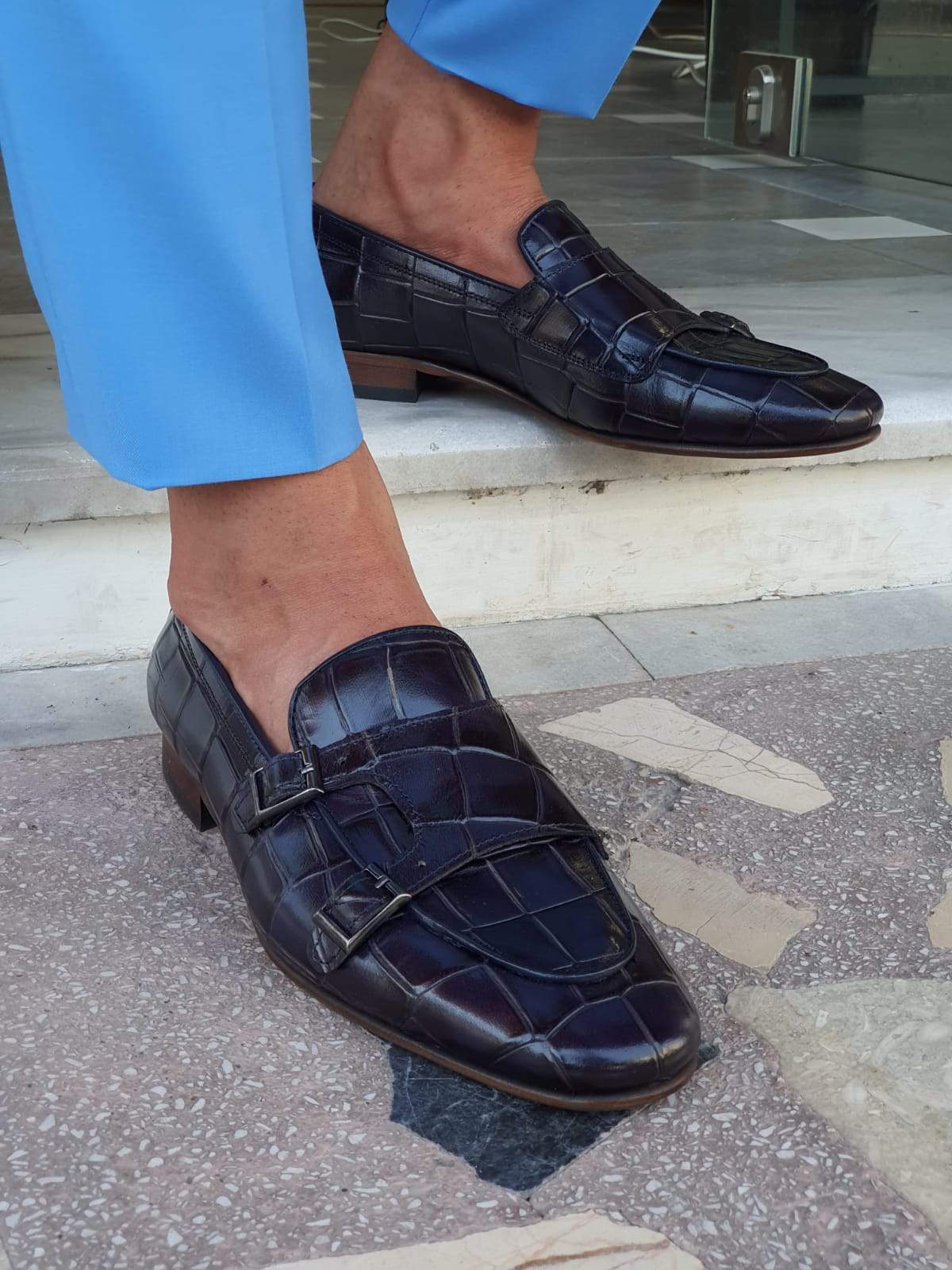 Bergamo Navy Blue Sardinelli Shoes