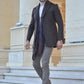 Avila Brown Slim Fit Coat