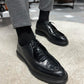 Nyon Black Leather Shoes