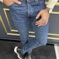 Ryan Blue Slim Fit Ripped Jeans