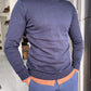 Jake Navy Blue Slim Fit Sweater