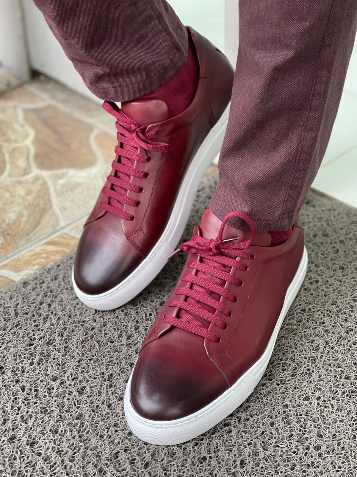 Details more than 219 red leather sneakers mens super hot
