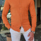 Varese Orange Patterned Slim Fit Shirt
