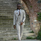 Elvir Beige Slim Fit Suit