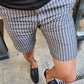 Avila Black Striped Shorts