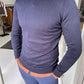 Jake Navy Blue Slim Fit Sweater