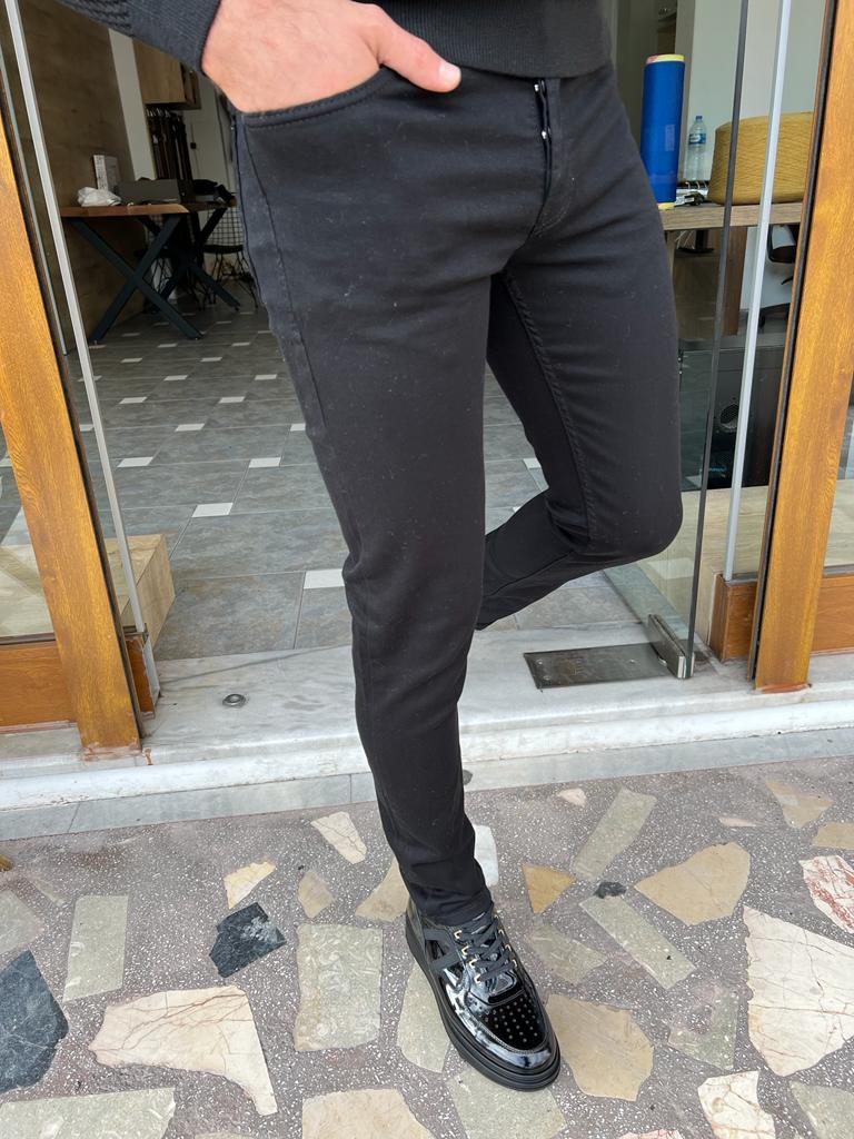 Dunfriez Black Slim Fit Jeans