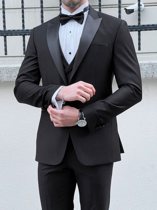 Ethan Black Tuxedo Suit