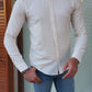 Chester Beige Patterned Slim Fit Shirt