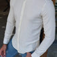 Chester Beige Patterned Slim Fit Shirt