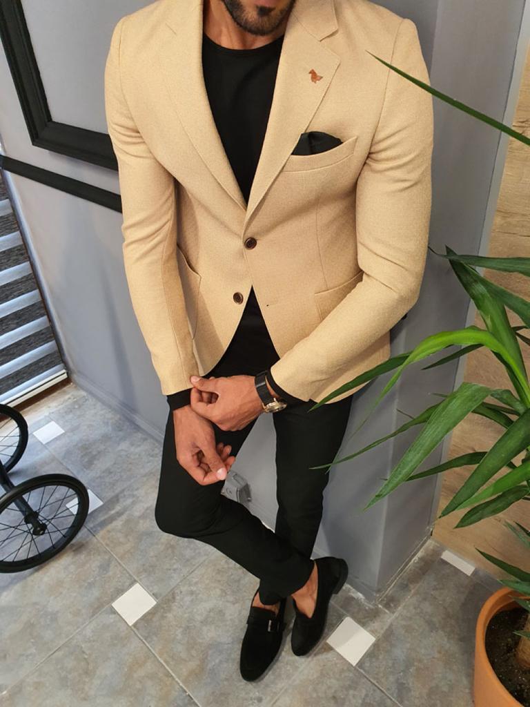 3 SIMPLE Khaki Blazer Combinations  Spring Outfits for Men 2021  YouTube