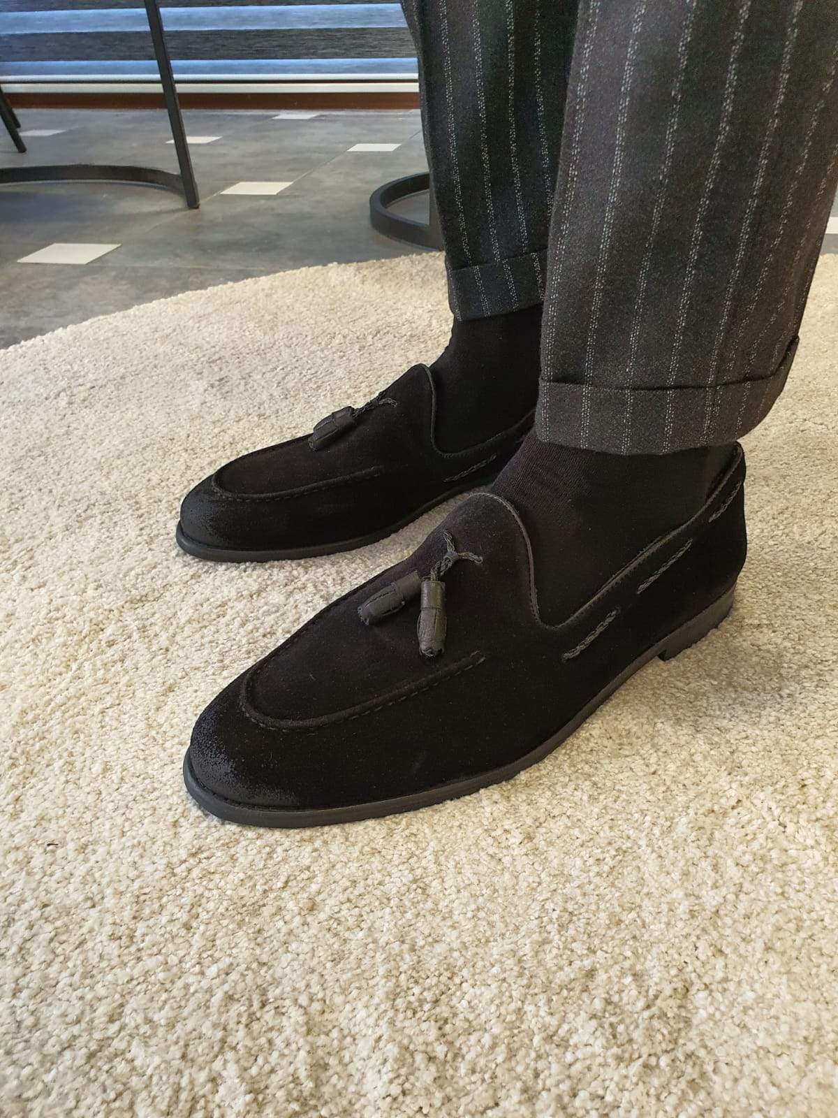 Napoca Suede Black Sardinelli Loafers