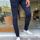 Geneva Navy Blue Slim Fit Pants