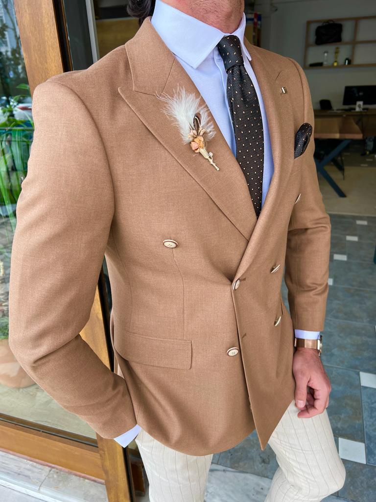Regular Fit Double-breasted Jacket