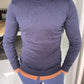 Jake Navy Blue Slim Fit Sweater