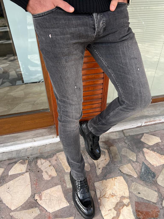 Adam Dark Gray Slim Fit Jeans