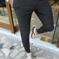 Pinara Black Slim Fit Trousers