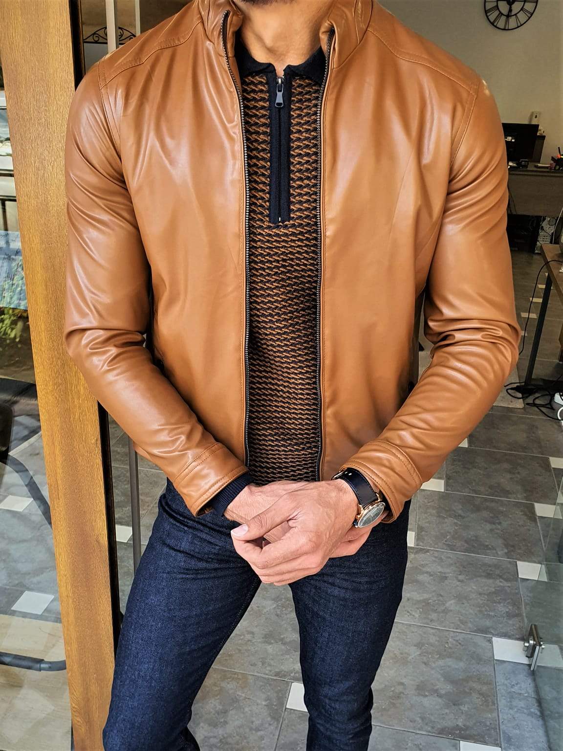 Cambridge Camel Slim Fit Jacket