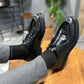 Nyon Black Leather Shoes