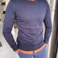 Jake Navy Blue Slim Fit Sweater