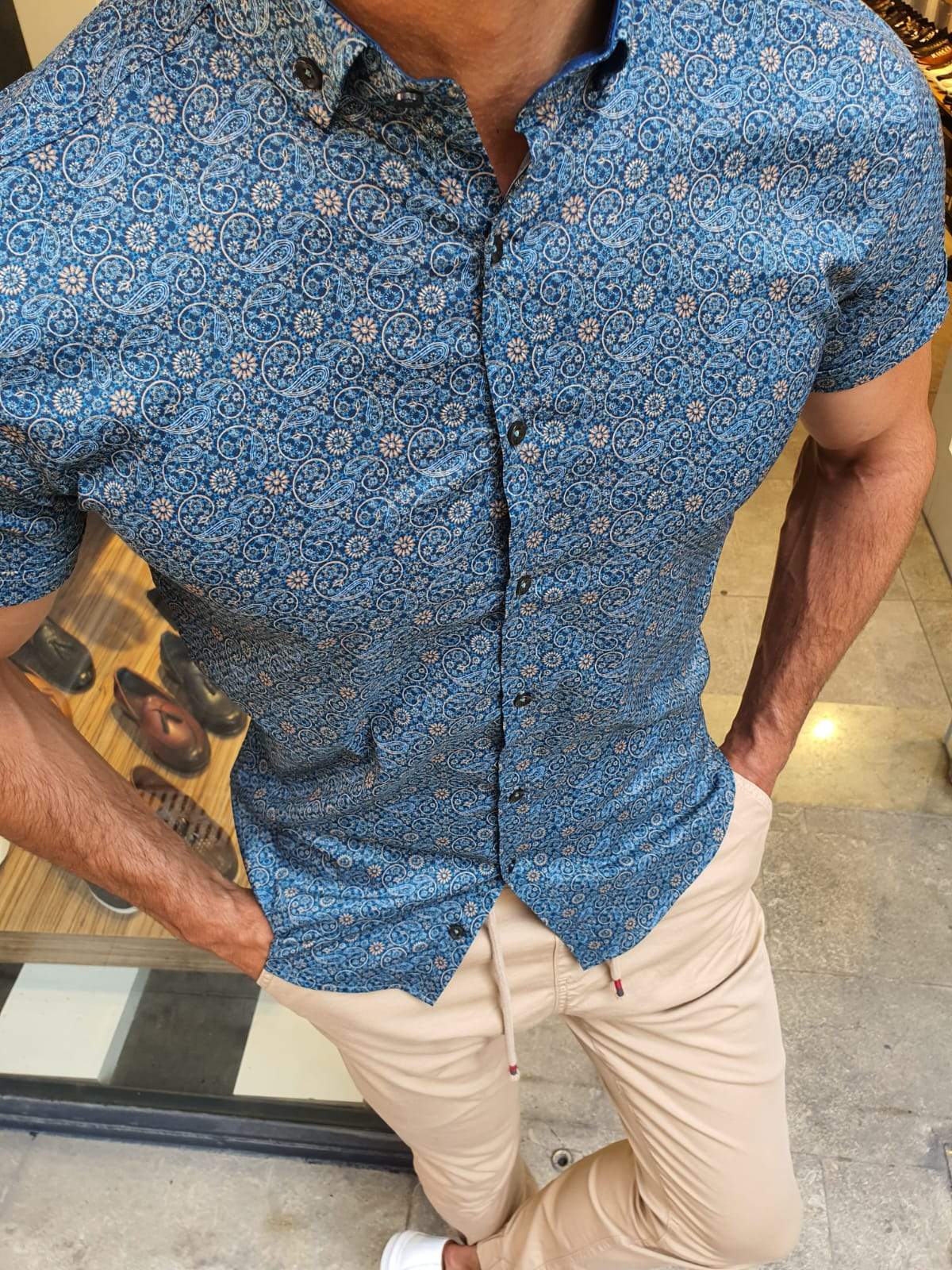 Varese Khaki Patterned Shirt