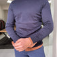 Jake Navy Blue Slim Fit Sweater