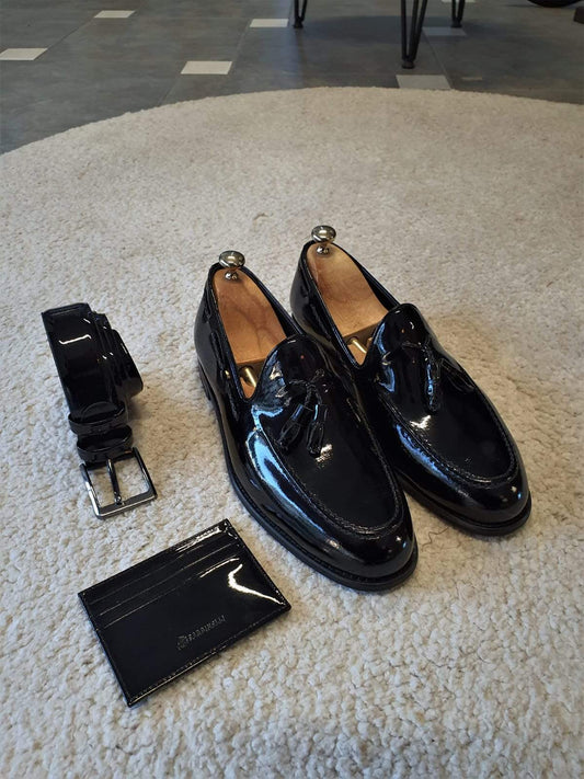 Bern Black Leather Sardinelli Loafers