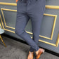 Gallen Dark Blue Slim Fit Pants