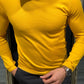 Lugano Yellow Turtleneck Knitwear